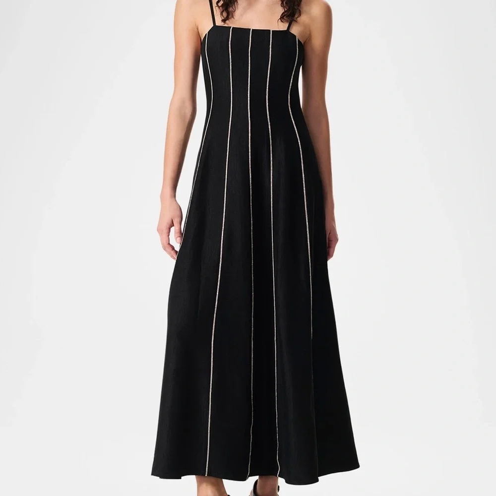 Rag & Bone Kennedy bead-striped maxi a-line dress - Picture 1 of 3